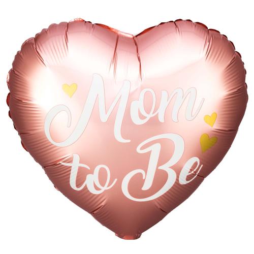 Foil balloon Mom to Be, 35cm, pink