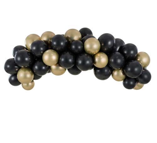 DIY Ballonggirlang Svart/Guld