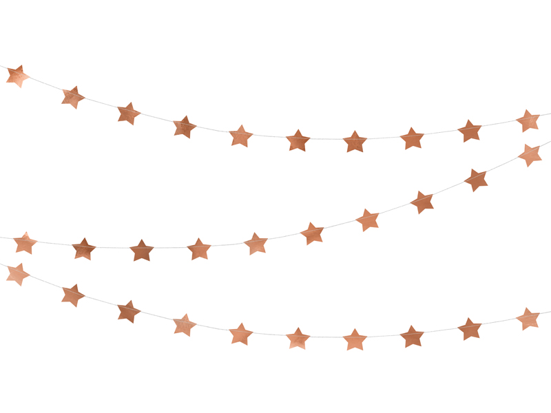Banner Stjärnor Roséguld