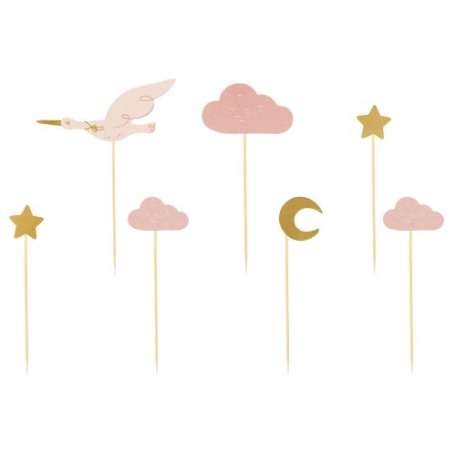 Cupcake Toppers Stork