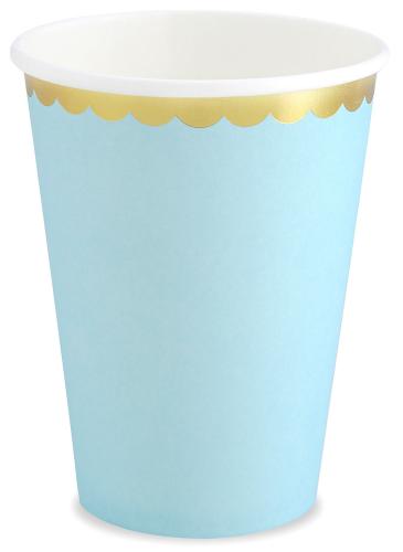 Pappersmuggar, pastell blå