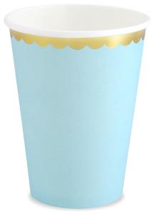 Pappersmuggar, pastell blå