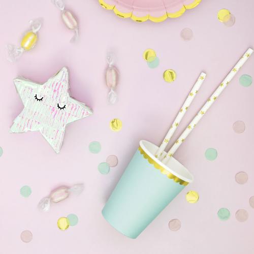 Pappersmuggar, pastell mint