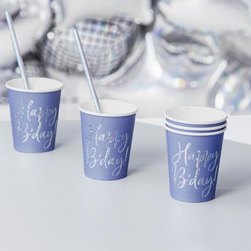 Pappersmugg Happy Birthday 220 ml