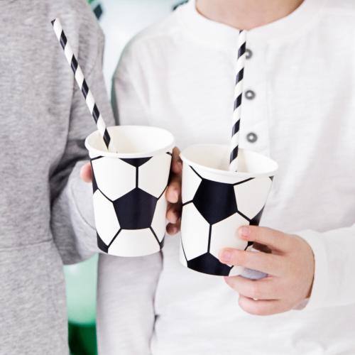 Pappersmugg Fotboll 6-pack