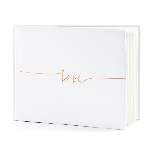 GÃ¤stbok Love RosÃ©guld