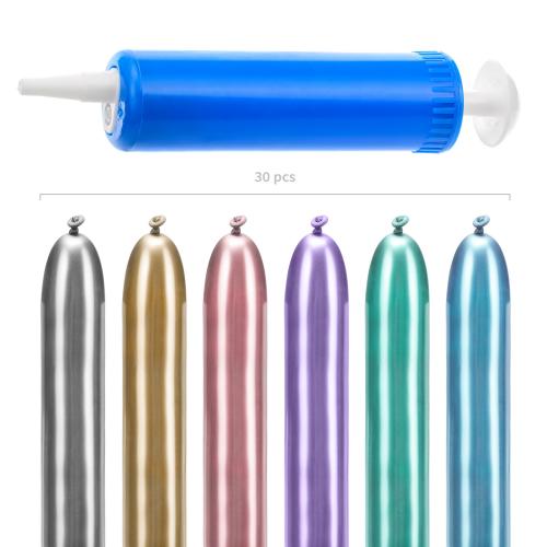 Figurballongkit Krom 30-pack