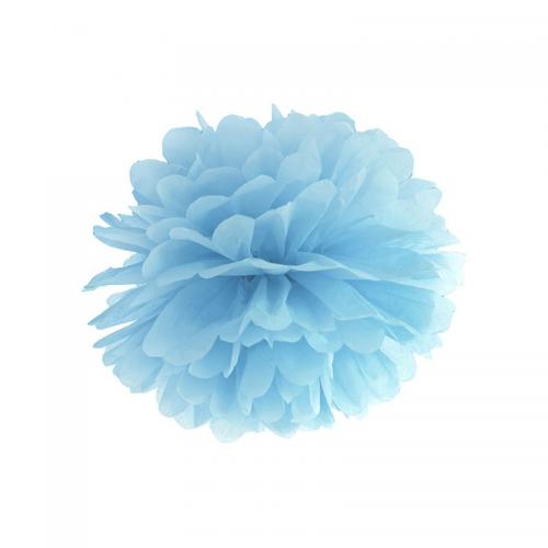 Pom Pom 25 cm ljust dimmigt blå
