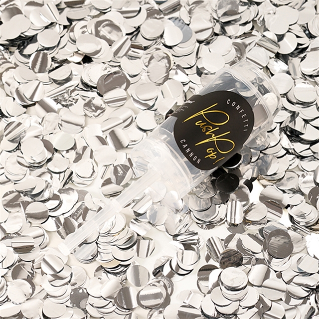 Partypopper, silver