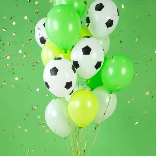 Balloons 30cm, Football  (1 pkt / 6 pc.)