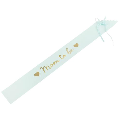 Ordensband Mom to be ljusblå