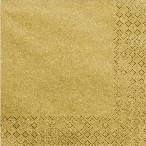 Servett guldmetallic, 20-pack
