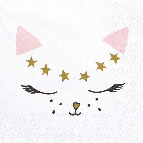 Napkins Kitty, 33x33cm  (1 pkt / 20 pc.)