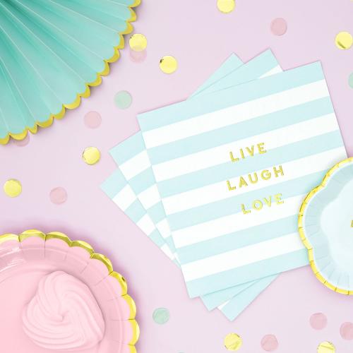 Napkins Yummy - Live Laugh Love