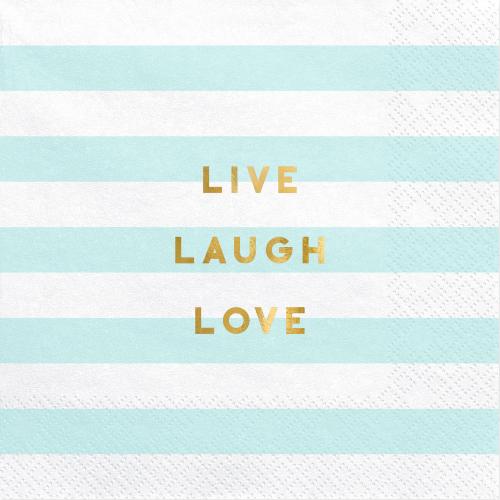 Napkins Yummy - Live Laugh Love