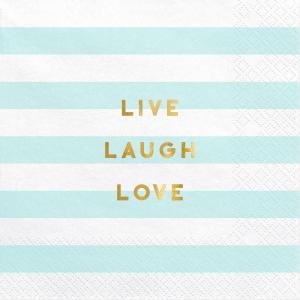 Servetter "Live Laugh Love"