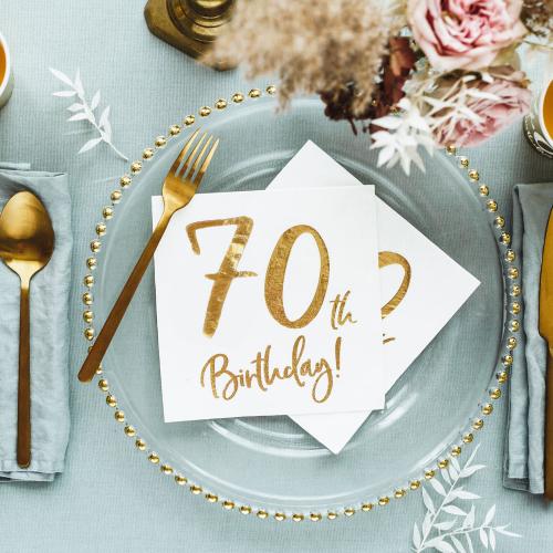 Servetter 70-årsdagen