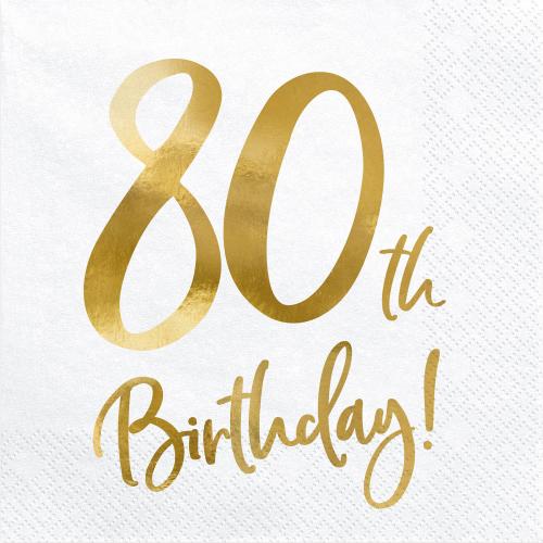 Servetter 80-årsdagen