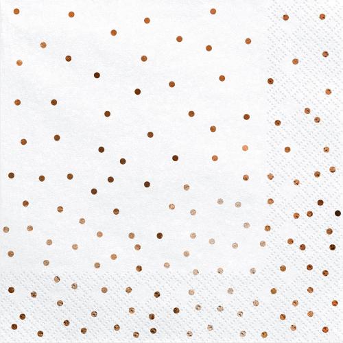 Servetter med guldprickar