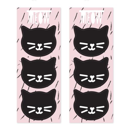 Treat bags Cat, 8x18x6cm (1 pkt / 6 pc.)