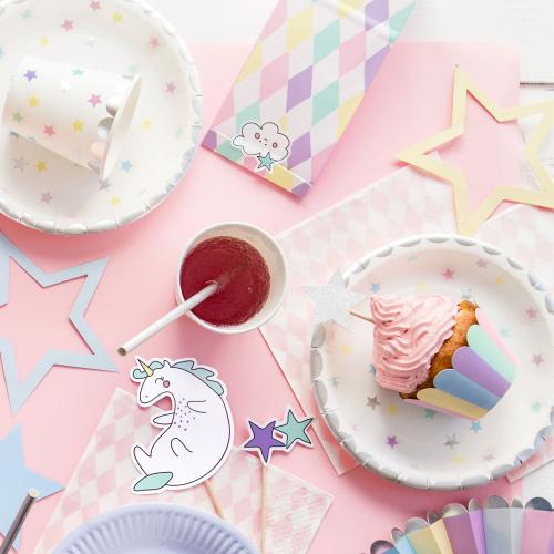 Papperstallrik "unicorn"