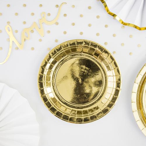 Guld - Papperstallrik