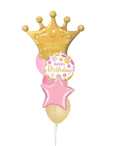 Bukett 602 - HBD Krona Prinsessa