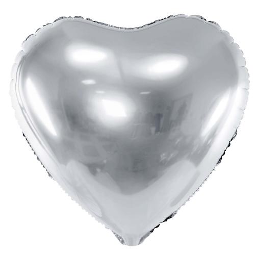 60cm Hjärta Silver