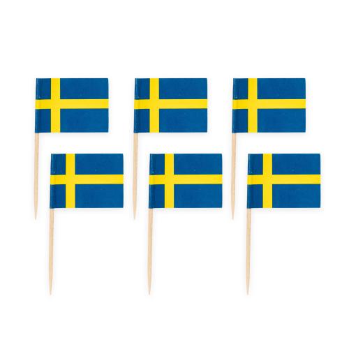 Tandpetare Med Svenska Flaggan
