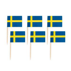 Tandpetare Med Svenska Flaggan