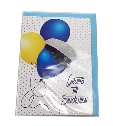 Kort Studenten Ballonger 12,5x18cm
