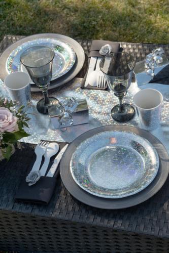 Sparkling Silver - Papperstallrik