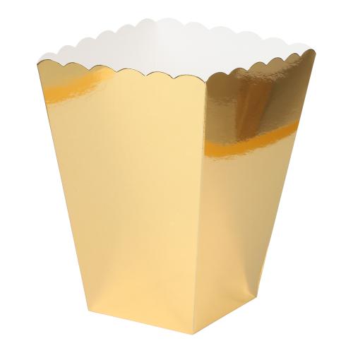 Popcorn Boxar i Guld 6st