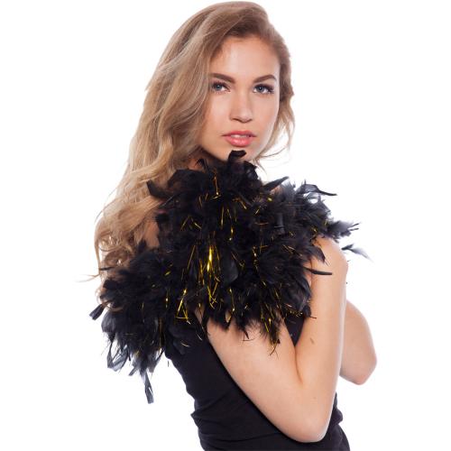 Fjäderboa Svart/Guld