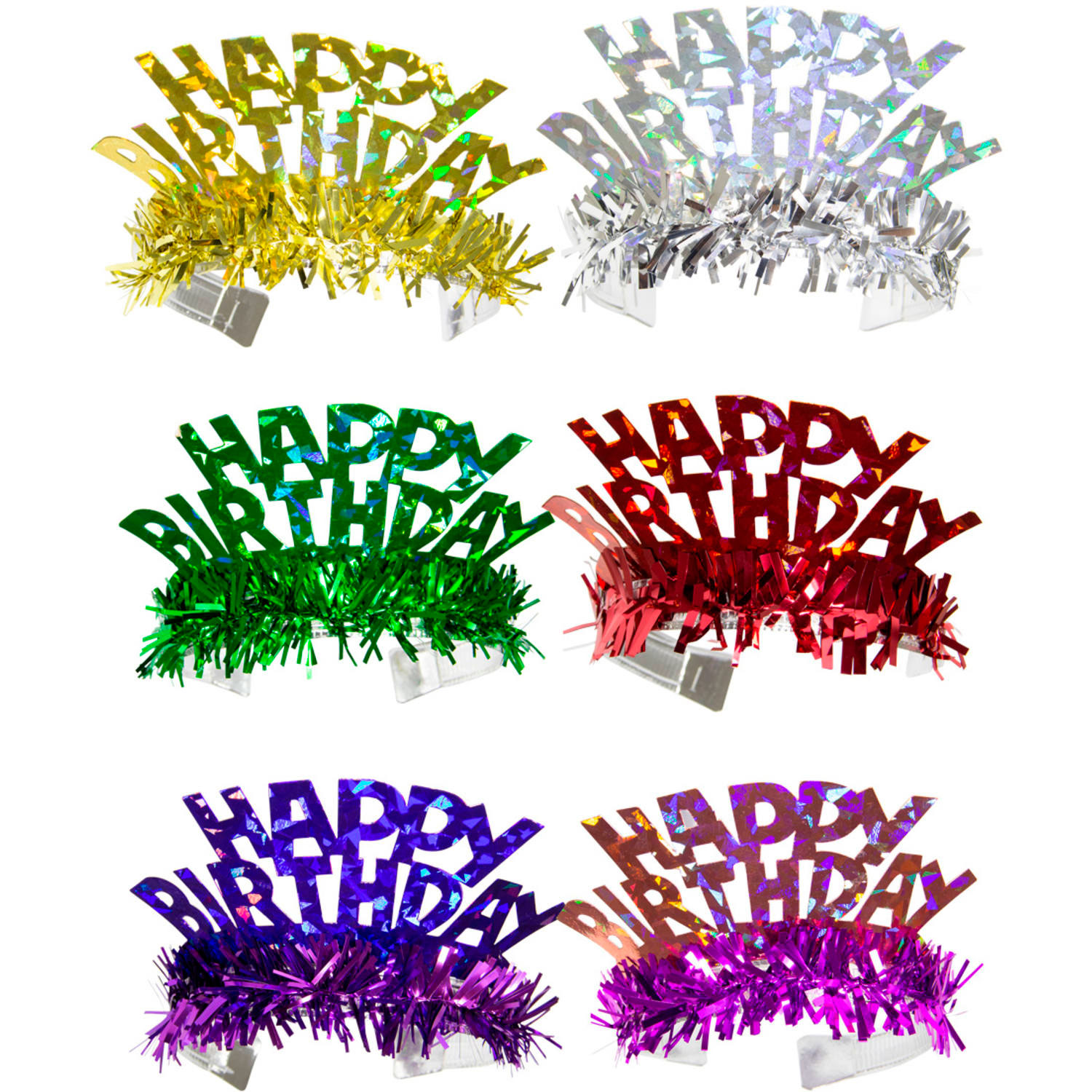 Tiara Happy Birthday 6-pack