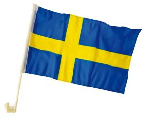 Flagga bilfönster Sverige 40 x 30 cm 2st