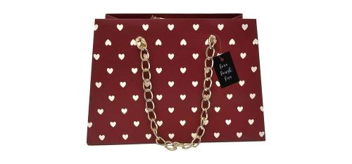 Presentpåse med hjärtan