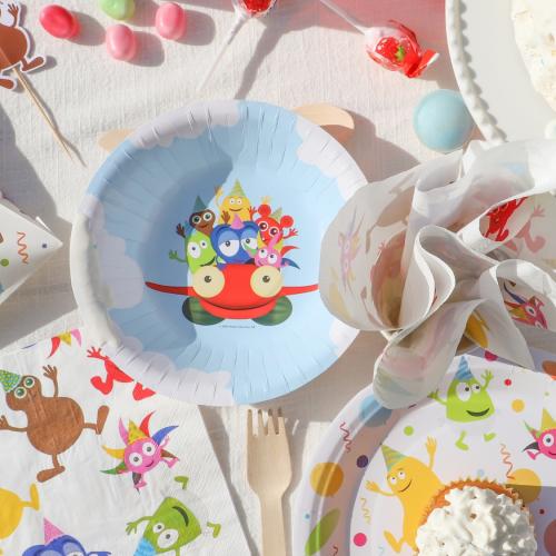 Djup Papperstallrik Babblarna