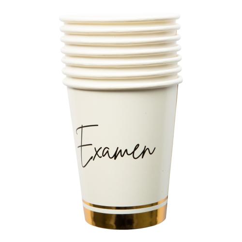Pappersmugg med Examen 8st