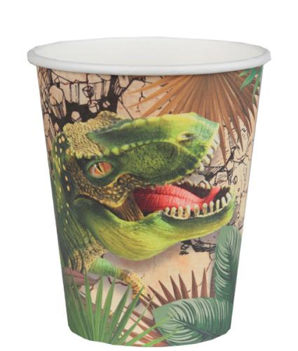 Pappersmugg Dinosaurie 10st