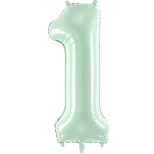 72cm Ljusgrön Siffra 1