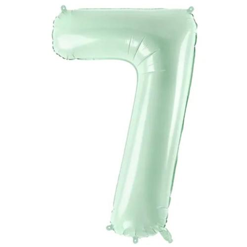72cm Ljusgrön Siffra 7