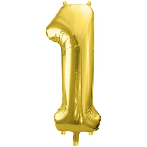 72cm Ljus Guld Siffra 1