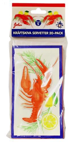 Servett Kräftskiva 11x20cm