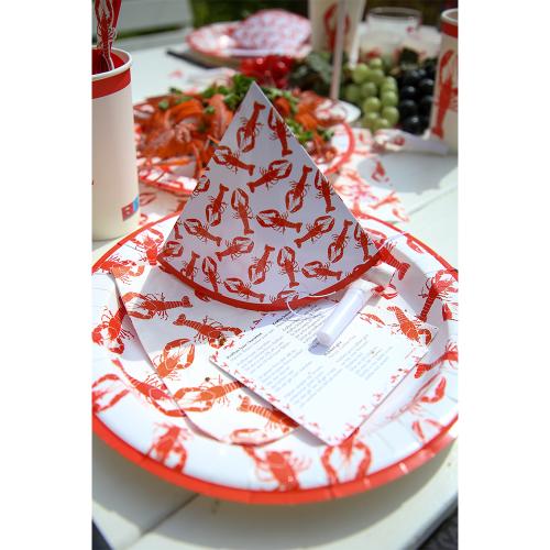 Papperstallrik Kräftor 28 cm 8-P