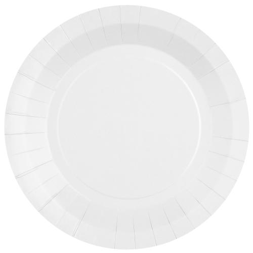 Papperstallrik Vit 22,5cm