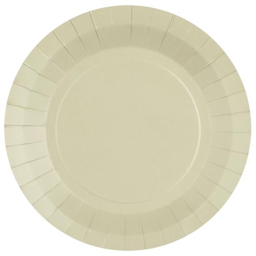 Papperstallrik Sand 22,5cm