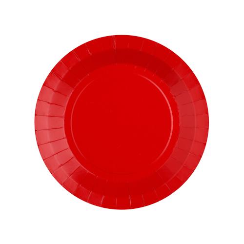 Papperstallrik Röd 17,5cm