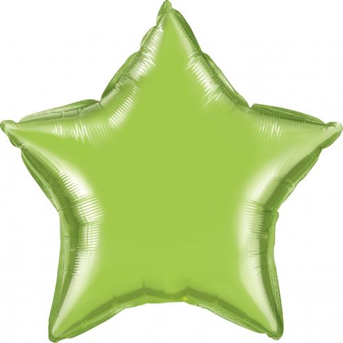 20" Folie Stjärna Limegrön