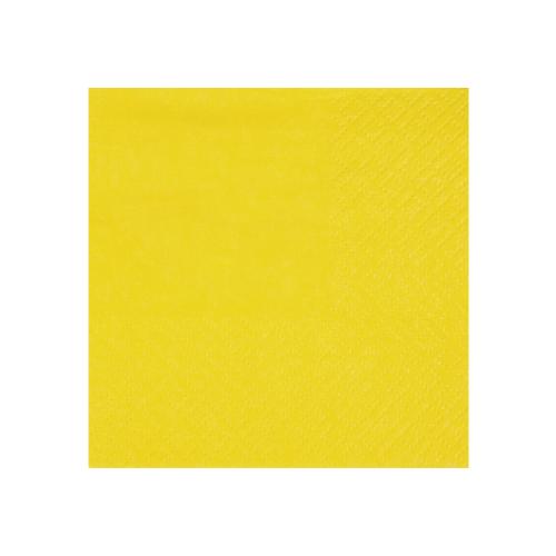 Cocktailservett Gul 10x10,5cm